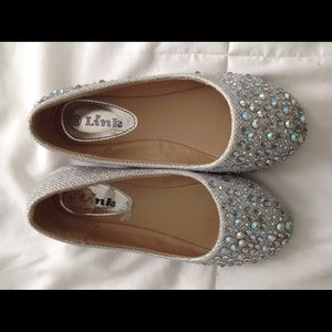 Glittery ballerina slippers